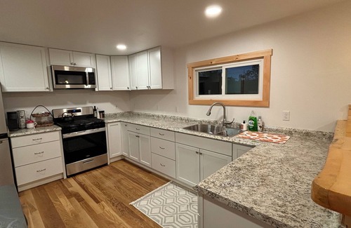 Boyne Falls Cabin | Charming Red Cabin in the woods. A perfect stay just 3 min from ski resort! n