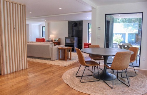 Hailey House | Charming Scandinavian Modern Riverfront Fishhouse
