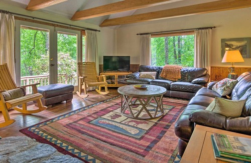 Waynesville Cabin | Charming Storybook Hideaway w/ Fire Pit & Deck!