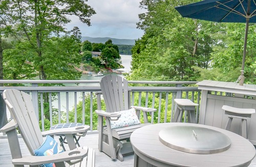 Nebo House | Charming waterfront cottage with gorgeous lake& mountain views and private dock.