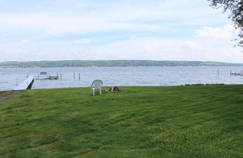 Ashville House | Chautauqua lakefront living on spacious double lot with dock, boat tie-up & more