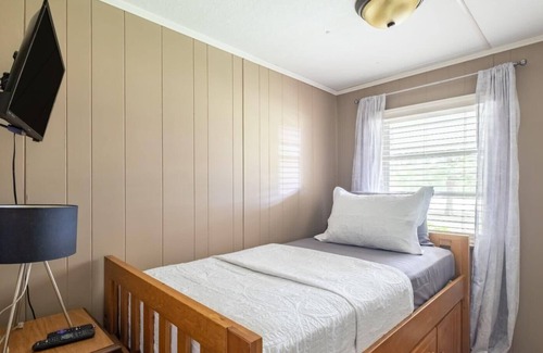 Denton House | Cheerful Wooded Retreat: 2BD/1BA | Denton