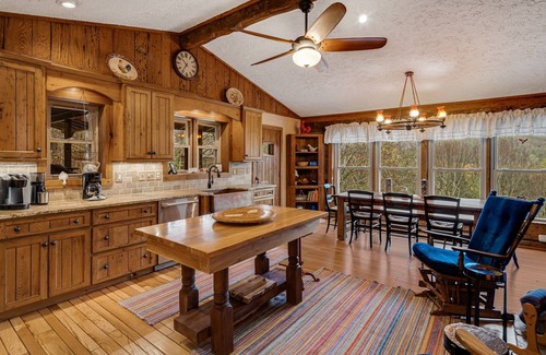 Canton Cabin | Chestnut House | Pet-Friendly Log Cabin w/Views & Fireplaces + Biltmore Pass