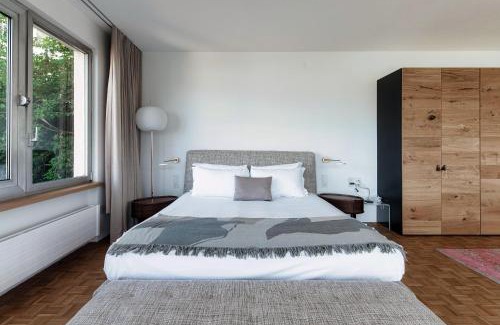 Minusio Apartment | Chiar di Luna by Quokka 360 - loft with view of Lake Maggiore
