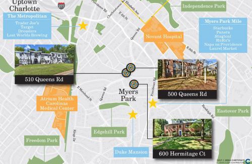 Cherry House | Chic and Relaxing 1BR in the Heart of Myers Park