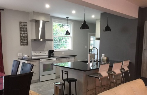 Desjardins House | Chic et jolie maison avec SPA, cour privé, BBQ, salle de bain de luxe