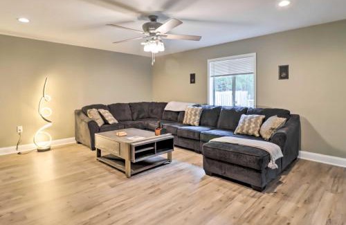 Long Pond House | Chic Long Pond Family Home with Fire Pits and Deck!