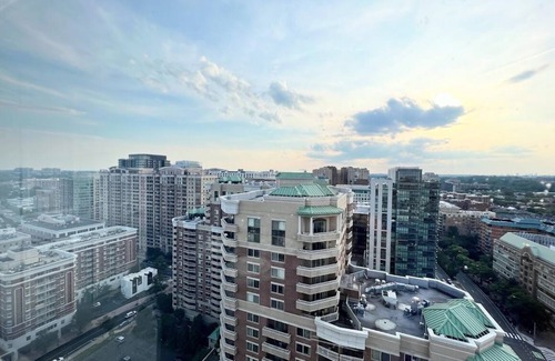 Ballston Apartment | Chic Penthouse Ballston King Bed