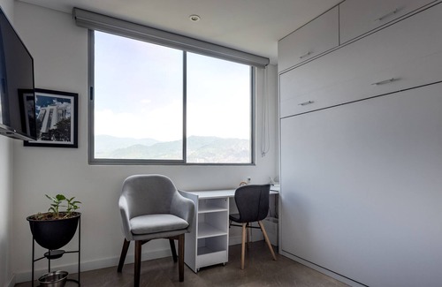 El Castillo Apartment | Chic Poblado Penthouse - AC, chef's kitchen, full washer & dryer, amazing views