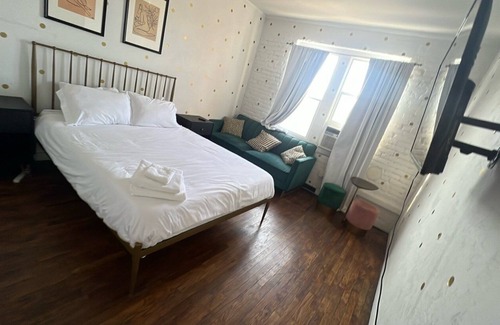 Rampart Village Apartment | Chic Polka Dot Haven Near DTLA!