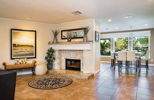 Paradise Villa | Chic Poolside Retreat: 20K Recent Reno, Stunning Hardscape, Pet-Friendly Vibes