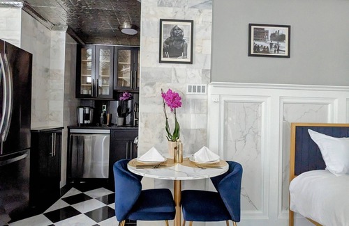 Loch Arbour Apartment | Chic studio w/lake views 3 blocks from beach! Minutes to downtown! Pet-friendly!