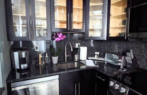 Loch Arbour Apartment | Chic studio w/lake views 3 blocks from beach! Minutes to downtown! Pet-friendly!