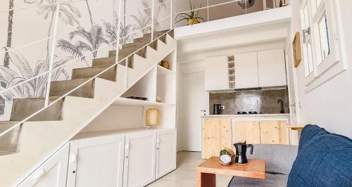 Sal Rei Apartment | Chic Surf-Inspired Mezzanine Studio "Coco Palm"