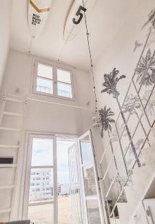 Sal Rei Apartment | Chic Surf-Inspired Mezzanine Studio "Coco Palm"