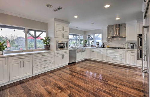 East Whittier House | Chic Whittier Oasis: Private Pool, Hot Tub & Grill