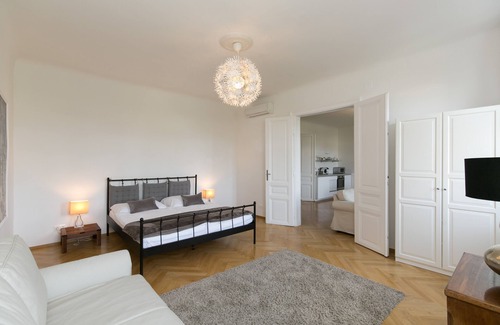 Brigittenau Apartment | City Apartment Klimaanlage 81m2 Wohnen mit Blick ins Grüne
