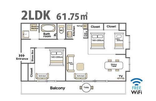Namba Apartment | City Hotel Namba Suites