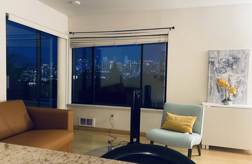 East Queen Anne Condo | City View Top Floor Free Parking