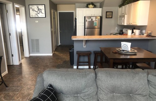 Camdenton Condo | Clearwater Condo Top floor Loft Water front Slip included golfBall parknational