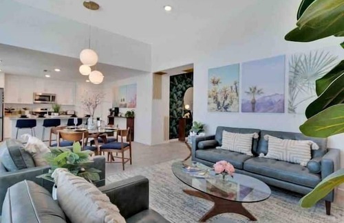 Desert Hot Springs House | Coachella Festivals & Summer Specials, inquire!Putting Green, Bocce, large yard.