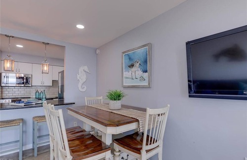 Virginia Beach Condo | Coastal Beach condo with indoor pool, ocean views, steps to the beach
