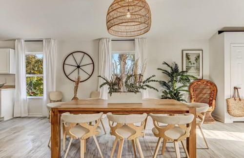 Vilano Beach House | Coastal Cabana Heated Pool Walk to Beach
