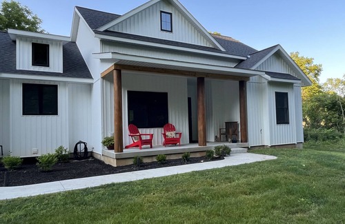 Saugatuck House | Coastal Farmhouse-located in "The Best Coastal Small Town in America" -USA Today