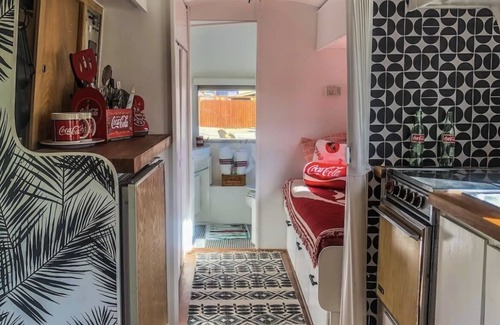 Irwin House | Coca-Cola themed 1968 Airstream. Walk to the Snake River.