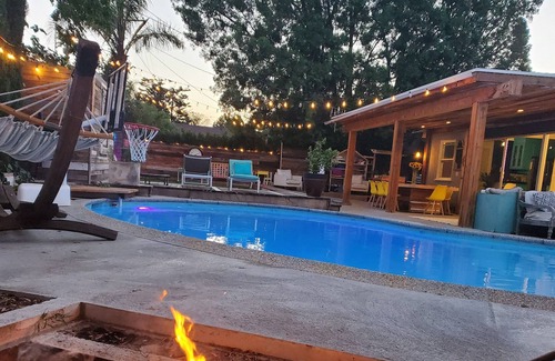Winnetka Villa | Colorful boho style villa with pool