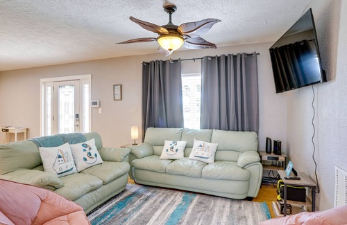 Disston Heights House | Colorful Coastal Home w/ Pool, 6 Mi to Beach!