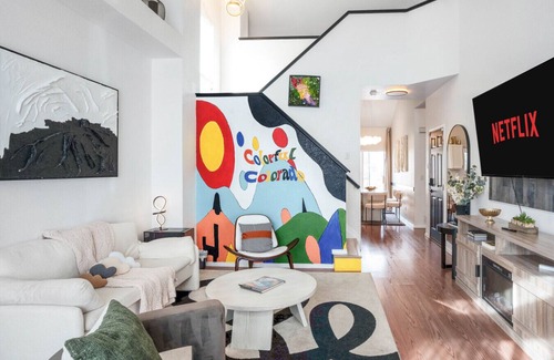Commerce City House | Colorful Colorado house by DIA Airport Rockies & Downtown!