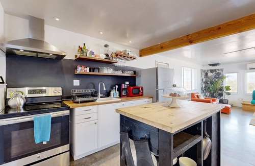 Wonder Valley House | Colorful desert home with incredible views, pool, hot tub, and A/C