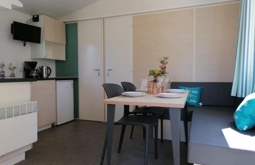 Koudekerke Ski Chalet | Comfortable chalet with microwave on a holiday park 1 km from the beach