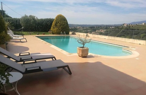 Cagnes-sur-Mer Apartment | Comfortable studio (30m2) with pool and garden