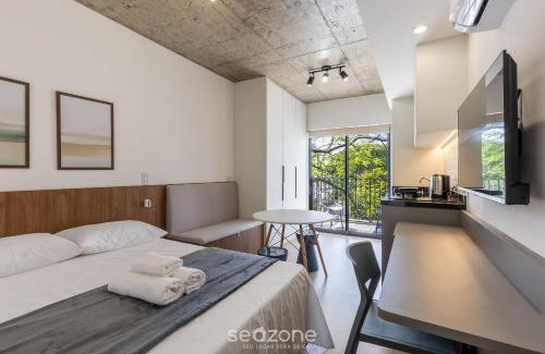 Prado Velho Apartment | Comfortable studio in Curitiba/PR EBI0303