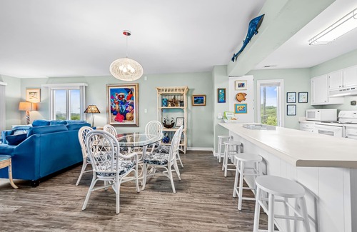 Indian Beach Condo | Condo in Oceanfront Complex with seasonal community pool.