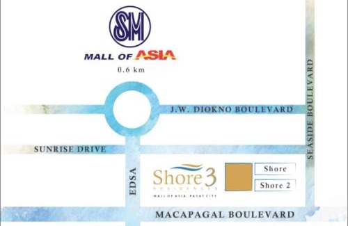 Barangay 76 Apartment | Condo Shore 3 Residences MOA complex , near NAIA and Casinos