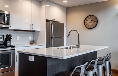 Historic Downtown La Crosse Condo | Condo with balcony views of Oktoberfest! 2 minute walk to fest grounds!