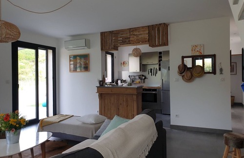 Pietracorbara Villa | Contemporary villa with exceptional view of the maquis between sea and mountains