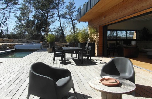Carsan Villa | Contemporary wooden house with swimming pool on large quiet plot.