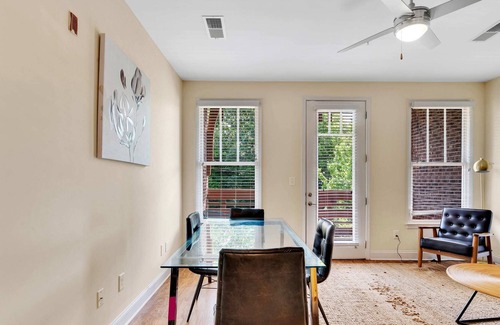 Wesley Heights Apartment | Conveniently Located Studio with Sunny Balcony