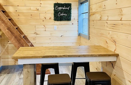 Winona RV Rental | Copperhead Cabin #1 with trail access ! Pet Friendly