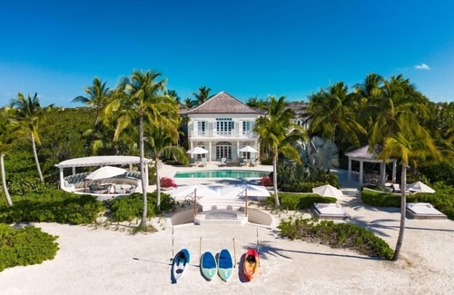 Leeward Settlement Villa | Coral House | Beach Front - Located in Exquisite Grace Bay with Private Pool