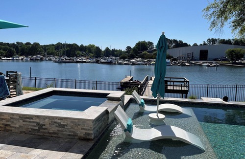 Cornelius House | Cornelius Lakefront, private pool, hot tub, game room and outdoor kitchen.
