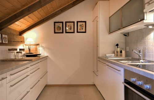 Surlej Apartment | Cosy apartment for 4 guests with WIFI, TV, balcony, pets allowed, panoramic view and parking