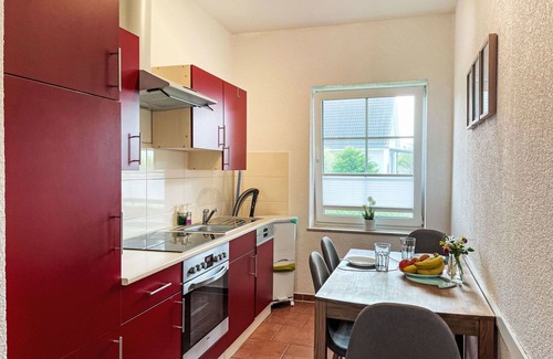 Gahlkow Apartment | Cosy apartment for 4 people with WIFI, TV, terrace, pets allowed and parking