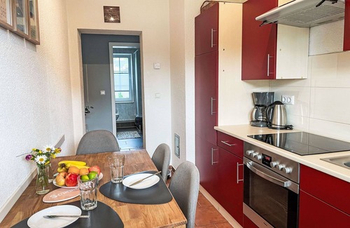 Gahlkow Apartment | Cosy apartment for 4 people with WIFI, TV, terrace, pets allowed and parking