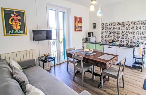 Germignaga Apartment | Cosy apartment for 4 guests with WIFI, TV, patio and parking