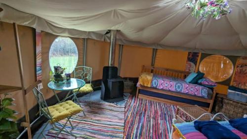 Narberth Other | Cosy Glamping Yurt with log burner on our smallholding, ideal family getaway or romantic retreat